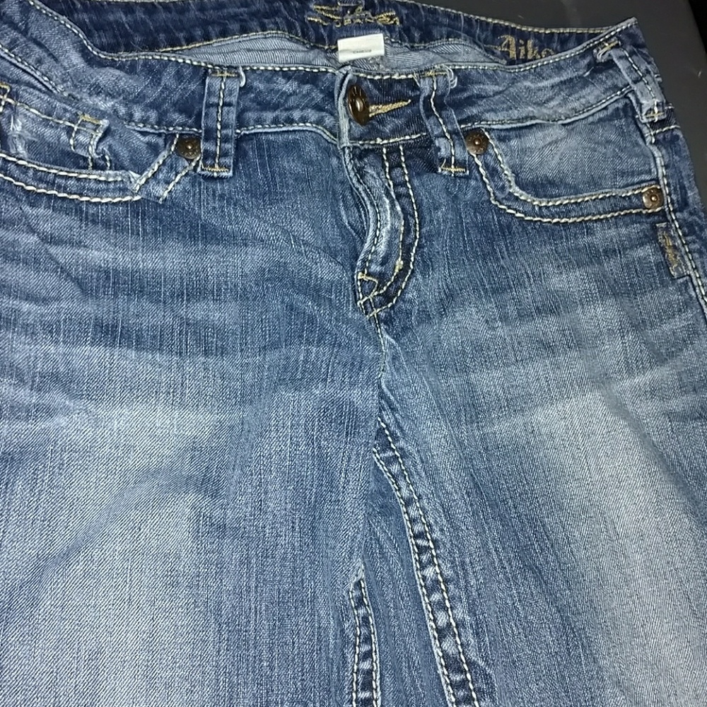 Silver capri jeans